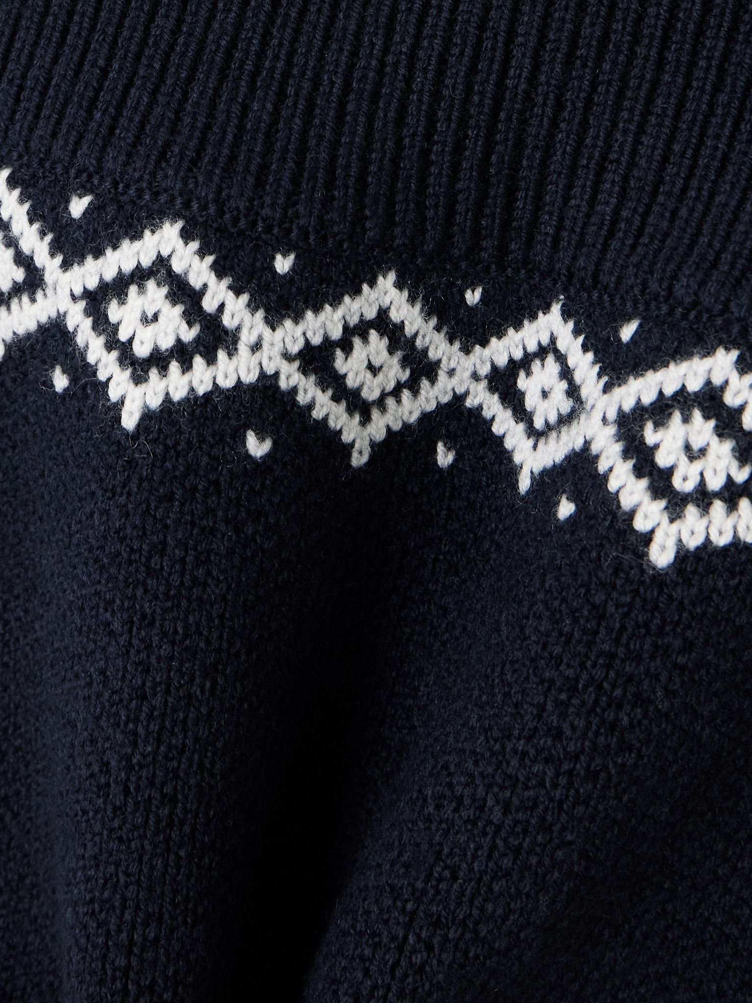 Crochet-trimmed ribbed wool-jacquard shorts Navy - 5