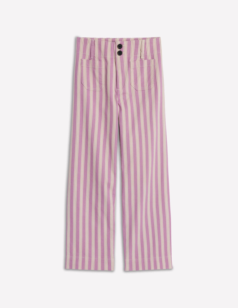 Primrose Patch Pocket Pants-Lilac Tram Stripe 1