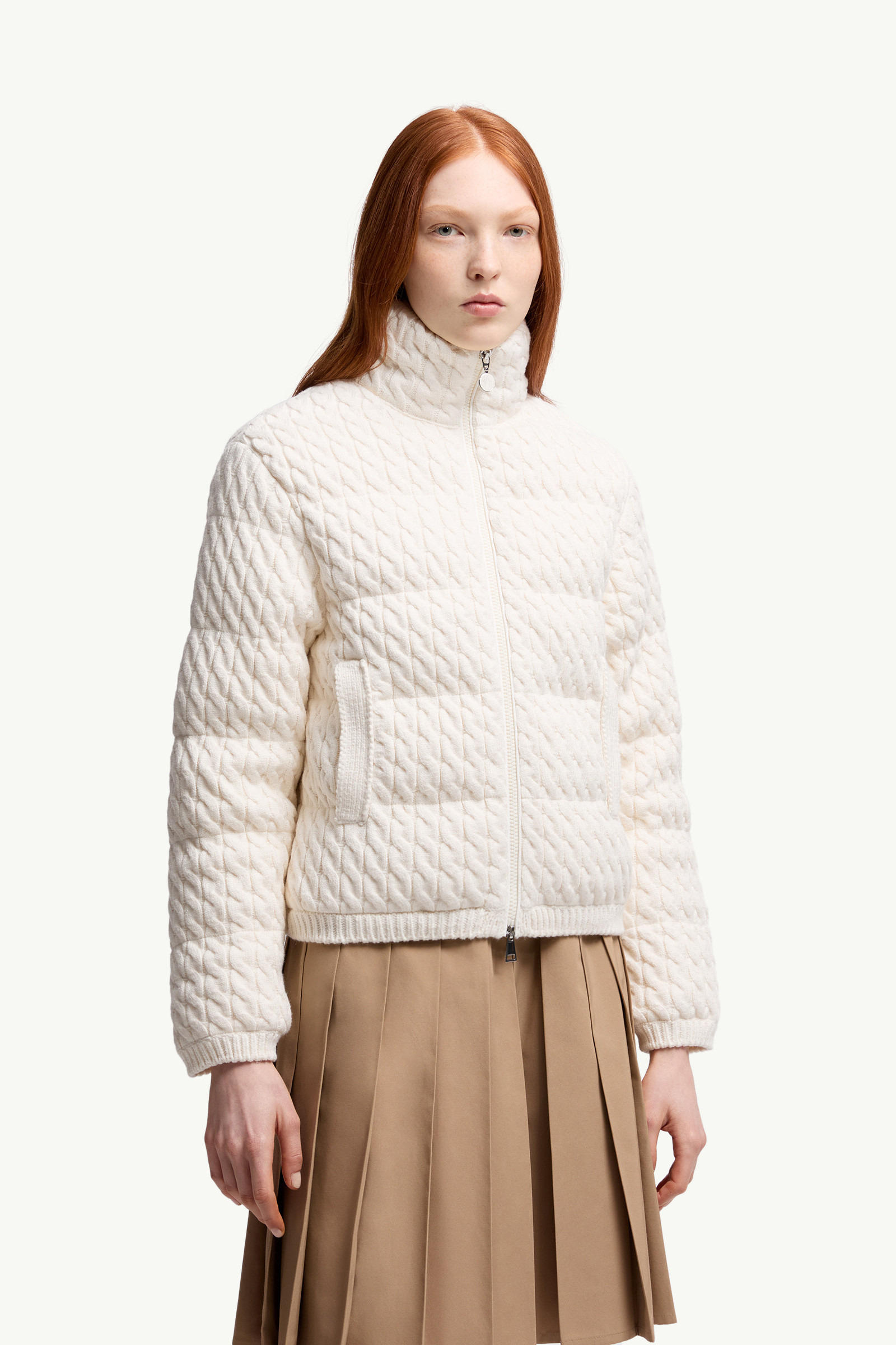Padded Wool & Cotton Zip-Up Cardigan - 3
