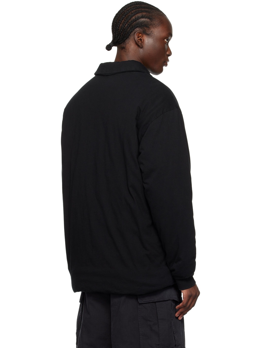 Black Padded Polo - 3