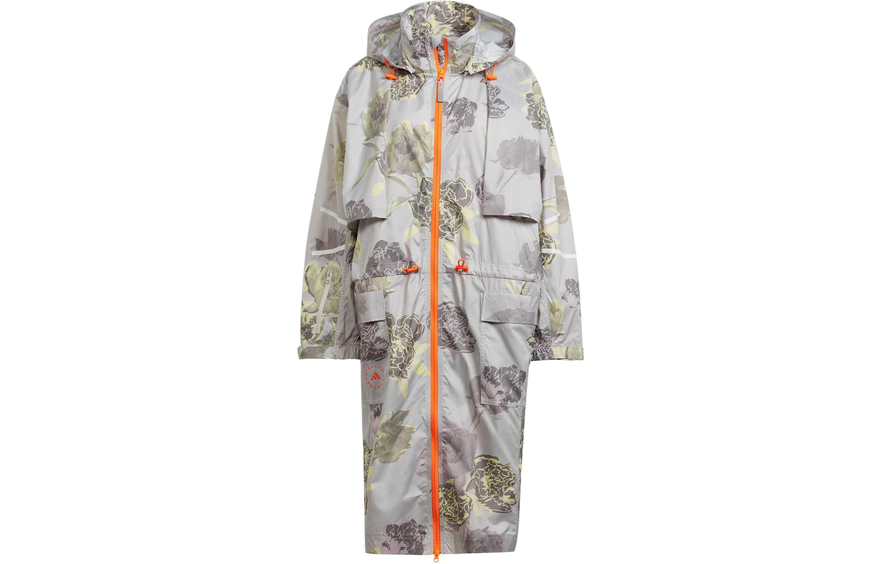 (WMNS) adidas By Stella McCartney Sportswear Long Parka 'Grey Orange' IN3635 - 2