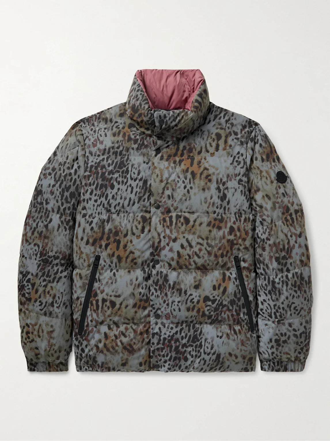2 Moncler 1952 Reflective Reversible Cheetah-Print Shell Down Jacket - 1