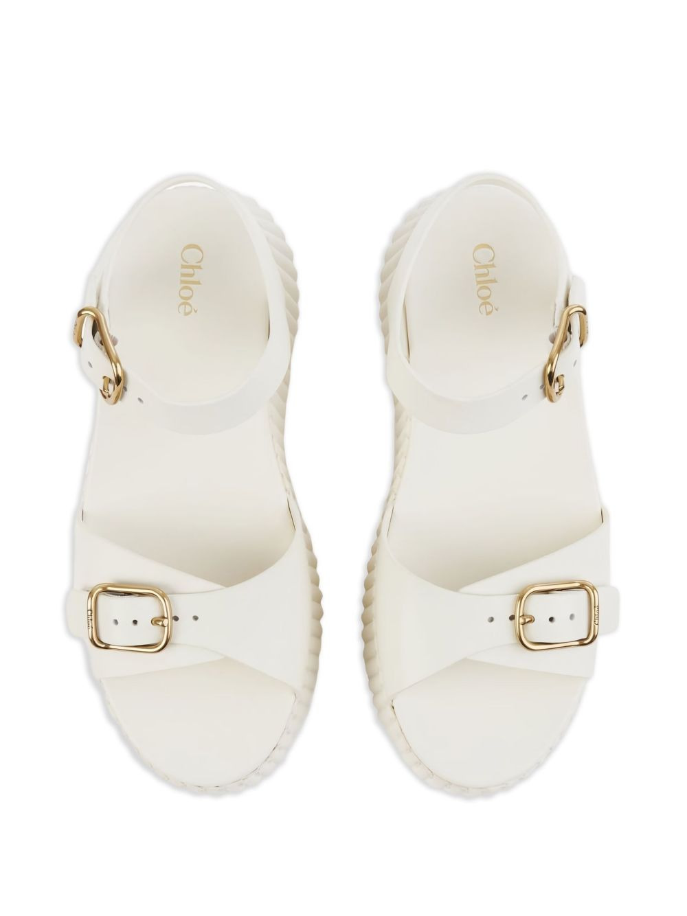 80mm buckle-fastening platform sandals - 3