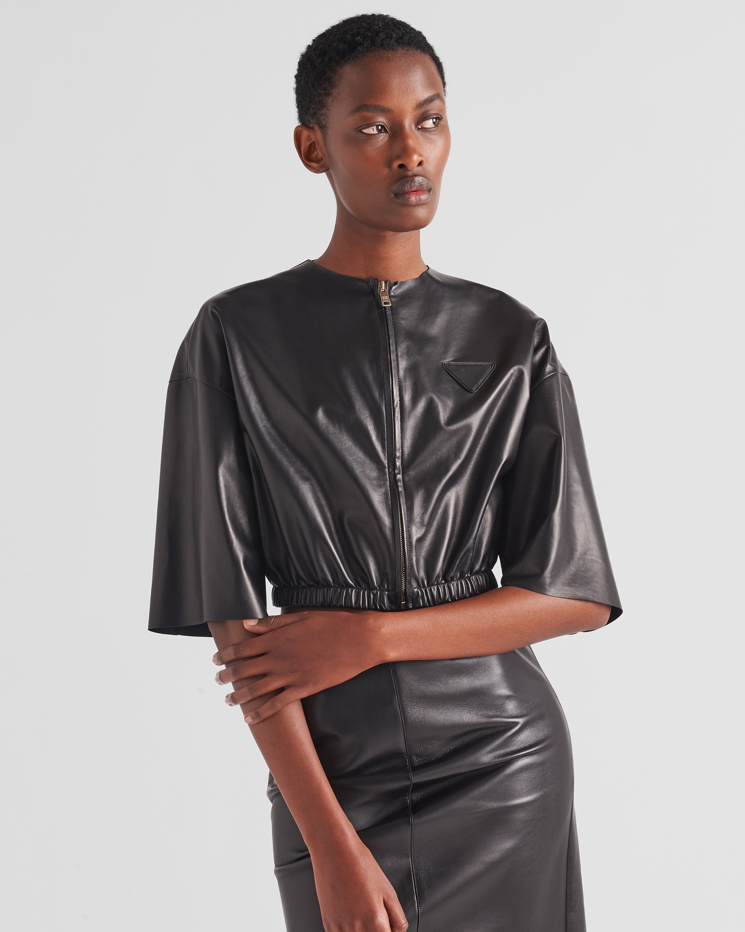Nappa leather bomber jacket - 3