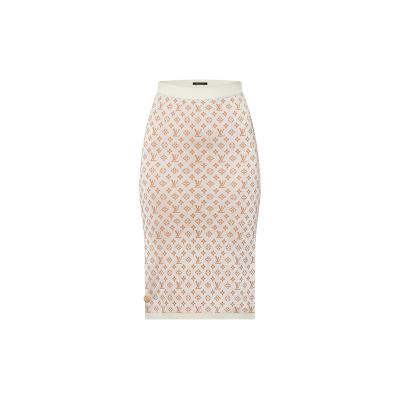 Monogram Jacquard Knit Skirt 1