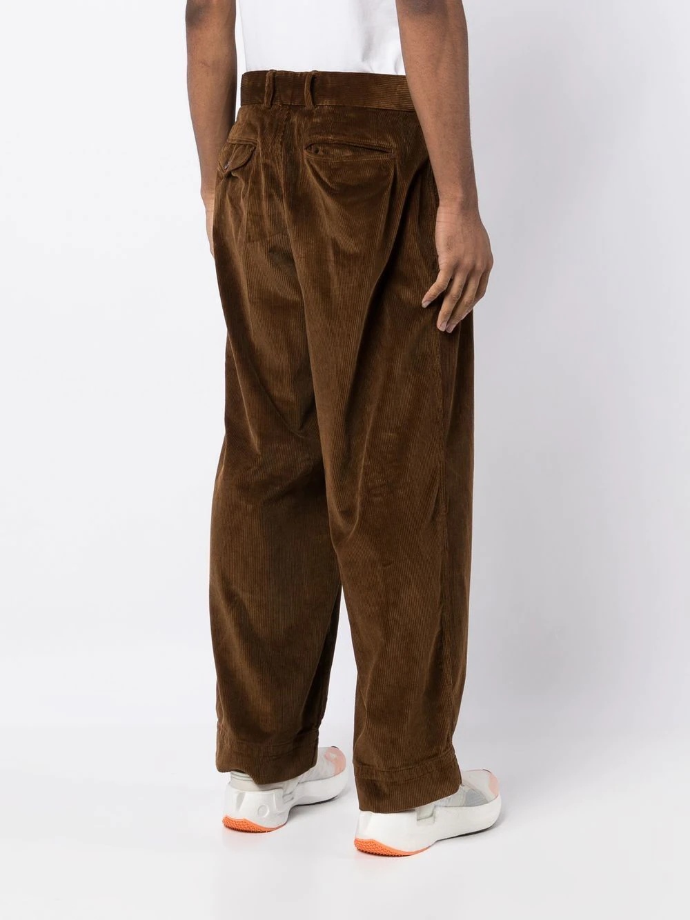 slim-fit corduroy trousers - 4