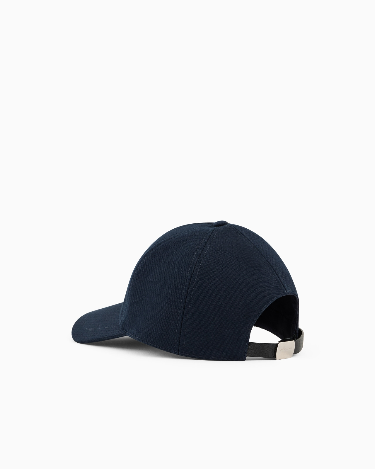 COTTON BASEBALL CAP WITH LEATHER LOGO - 2