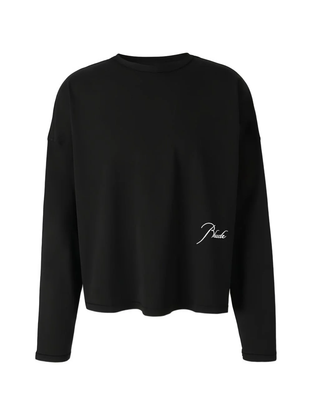 logo-embroidered long-sleeve T-shirt - 1