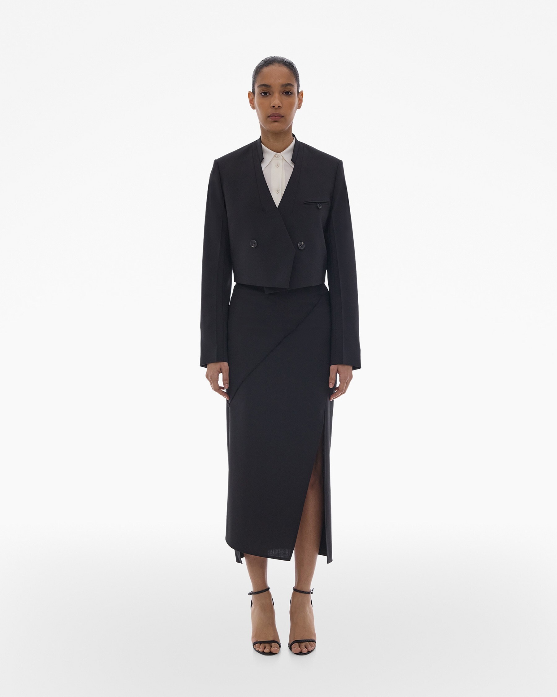 CROPPED DOUBLE-BREASTED BLAZER - 2
