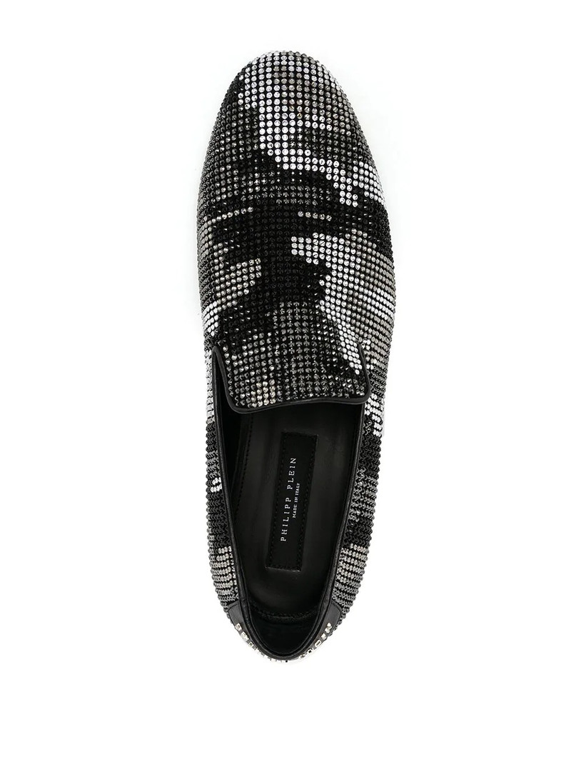 embellished camouflage moccasin loafers 4