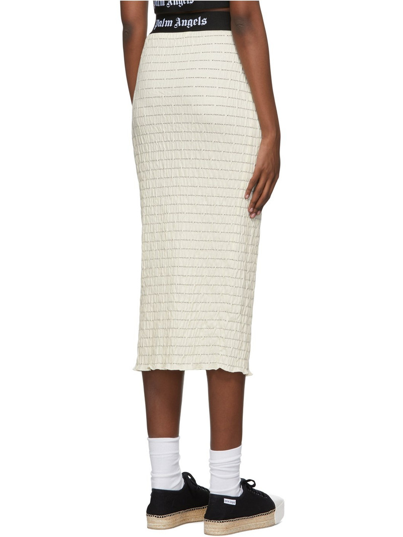 Off-White Cotton Midi Skirt 3