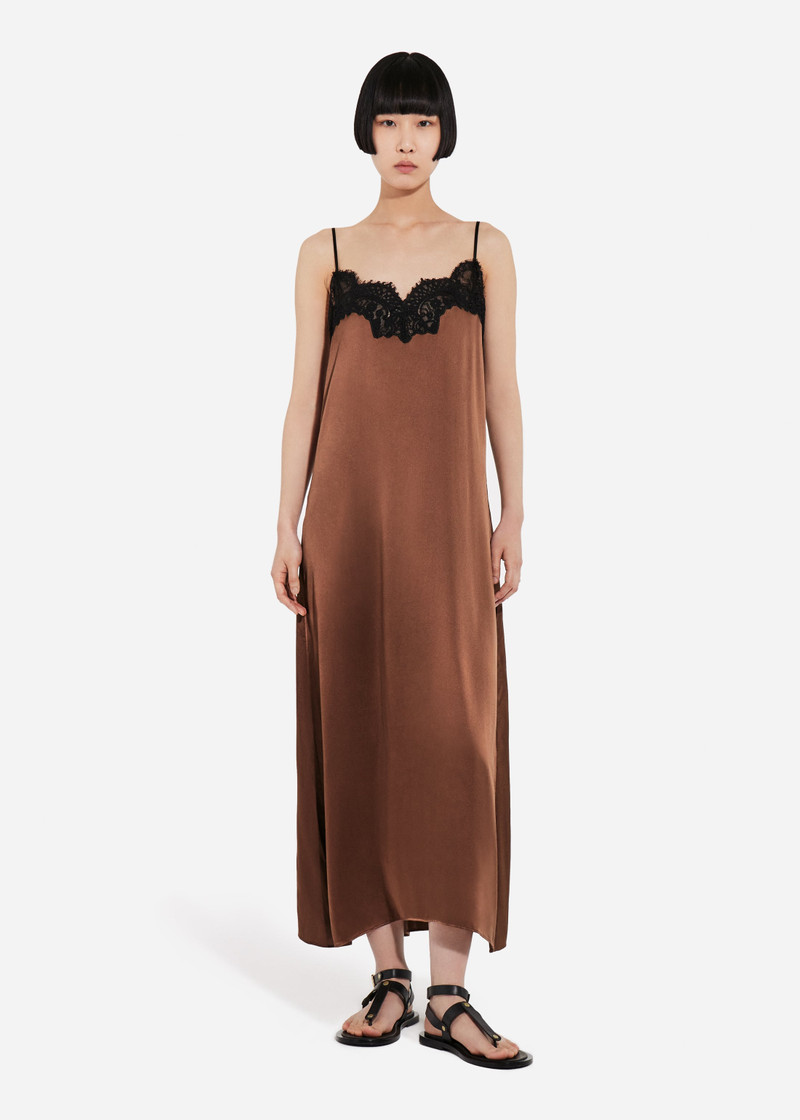 CO Lace Slip Dress in Silk outlook