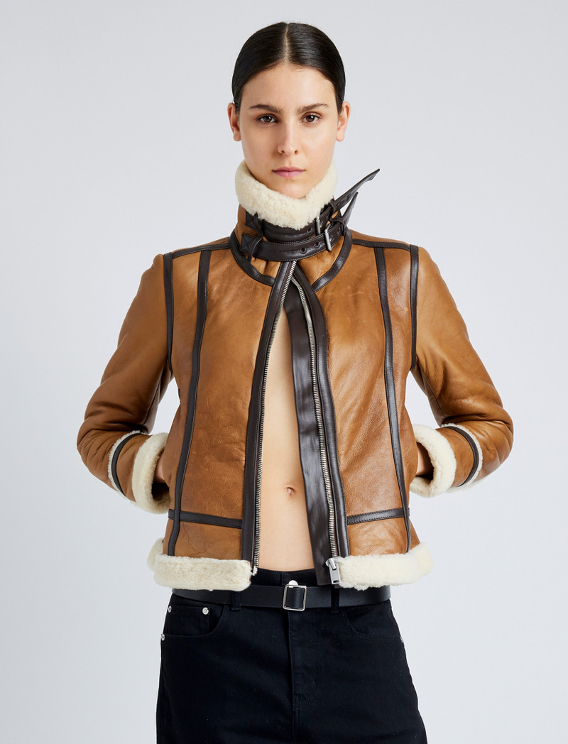 Proenza Schouler Arlo Jacket in Nappa Shearling outlook