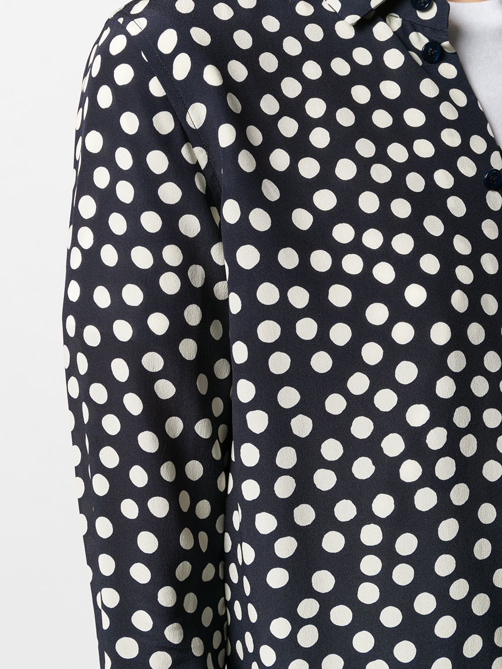 polka dot print shirt - 5