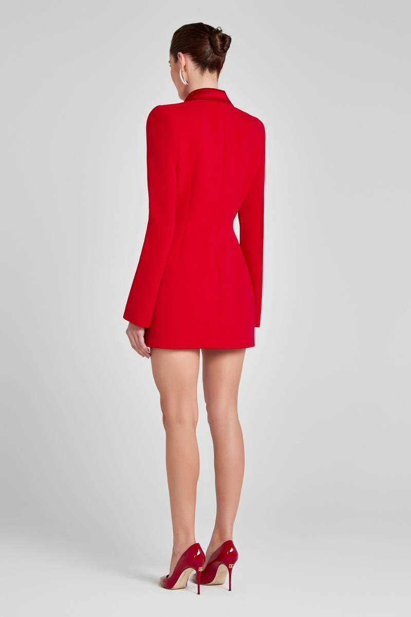 Monica Red Blazer Dress 4