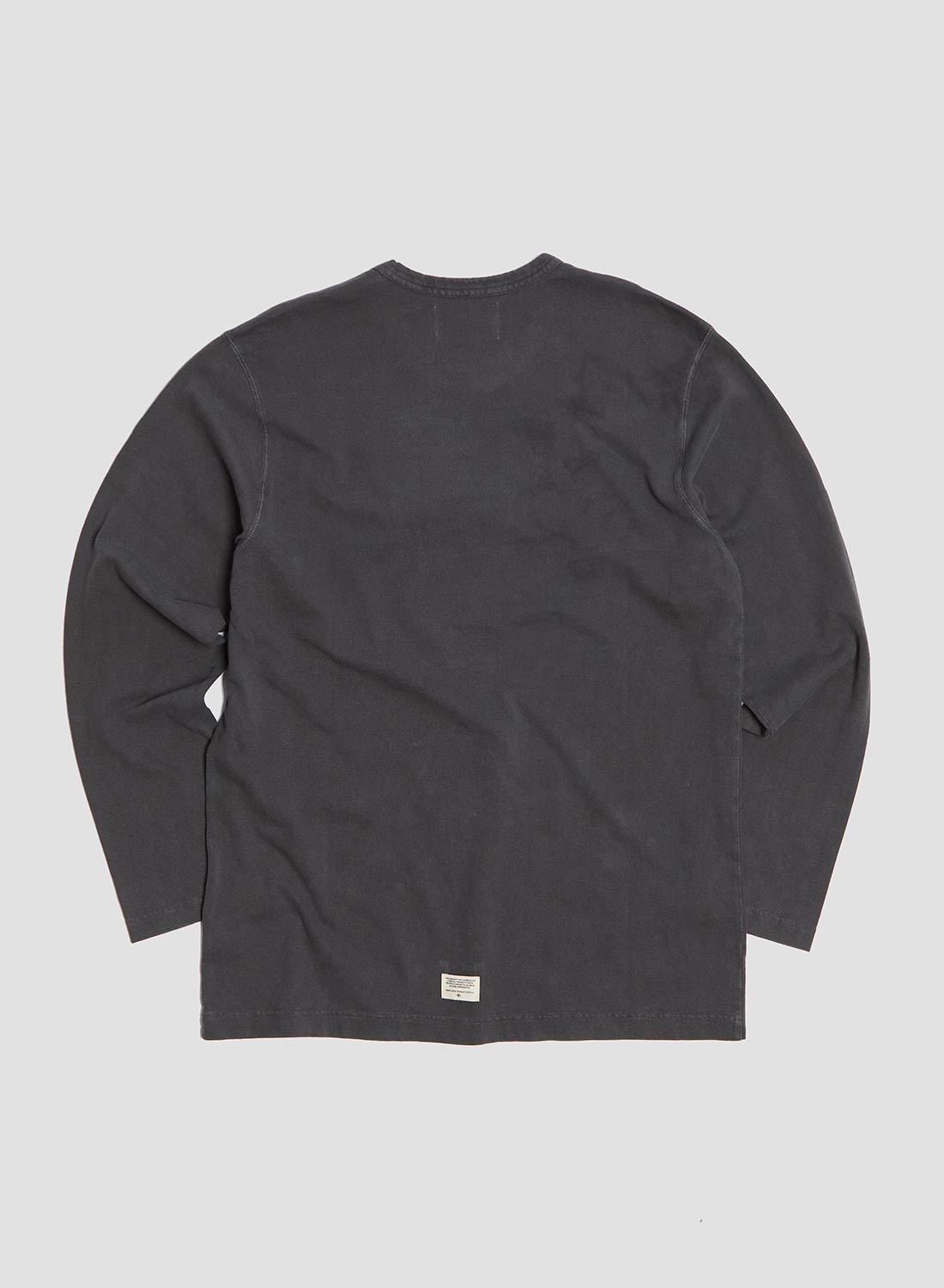 Embroidered Arrow Long Sleeve Tee in Black - 4