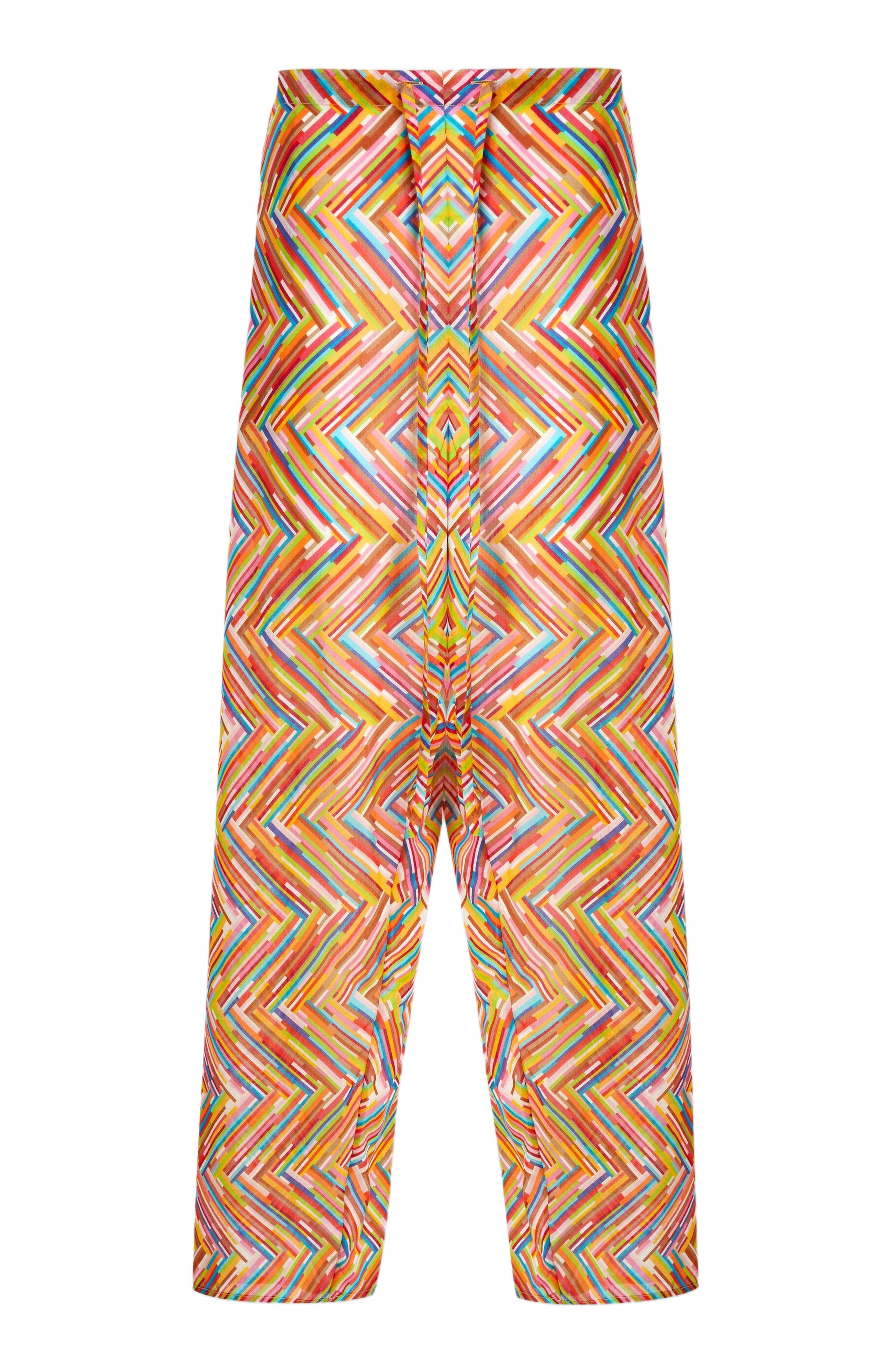 Missoni Printed Cotton And Silk Blend Trousers With Drawstring in Multicoloured 1 at Nordstrom - 2