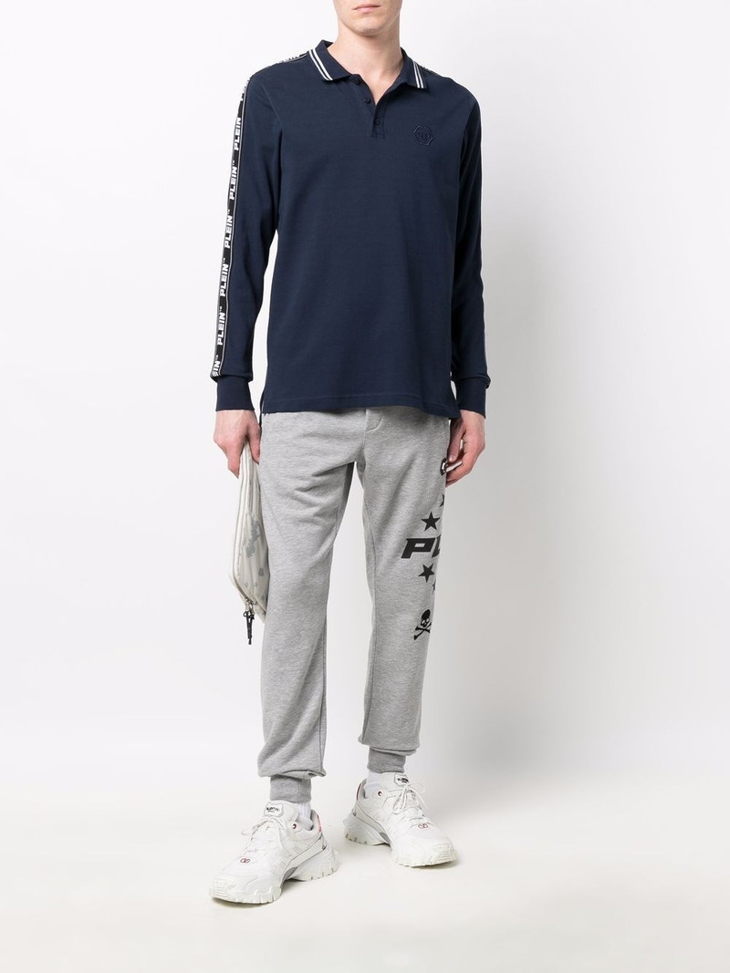 PHILIPP PLEIN logo embroidered polo shirt outlook