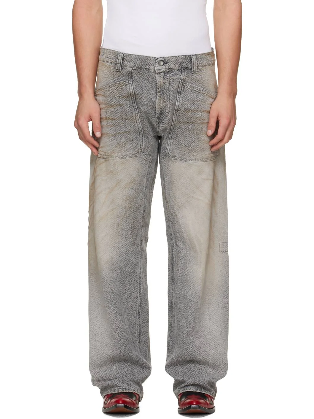 Gray D-Zeta Jeans - 1