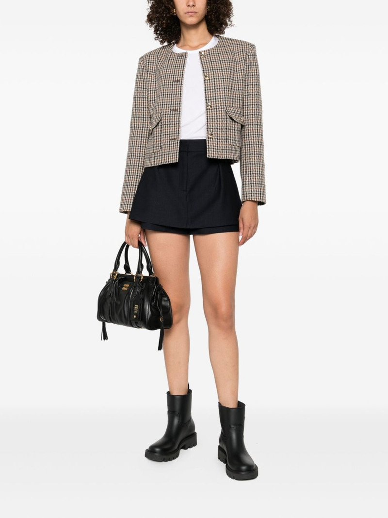 maje pleated layered shorts outlook