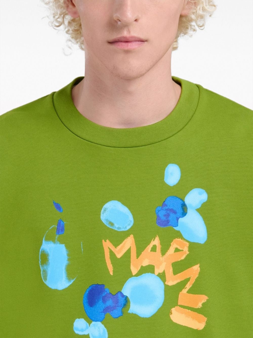 logo-print cotton sweatshirt - 5