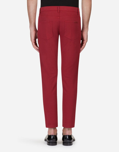 Dolce & Gabbana Five pocket trousers in stretch cotton outlook