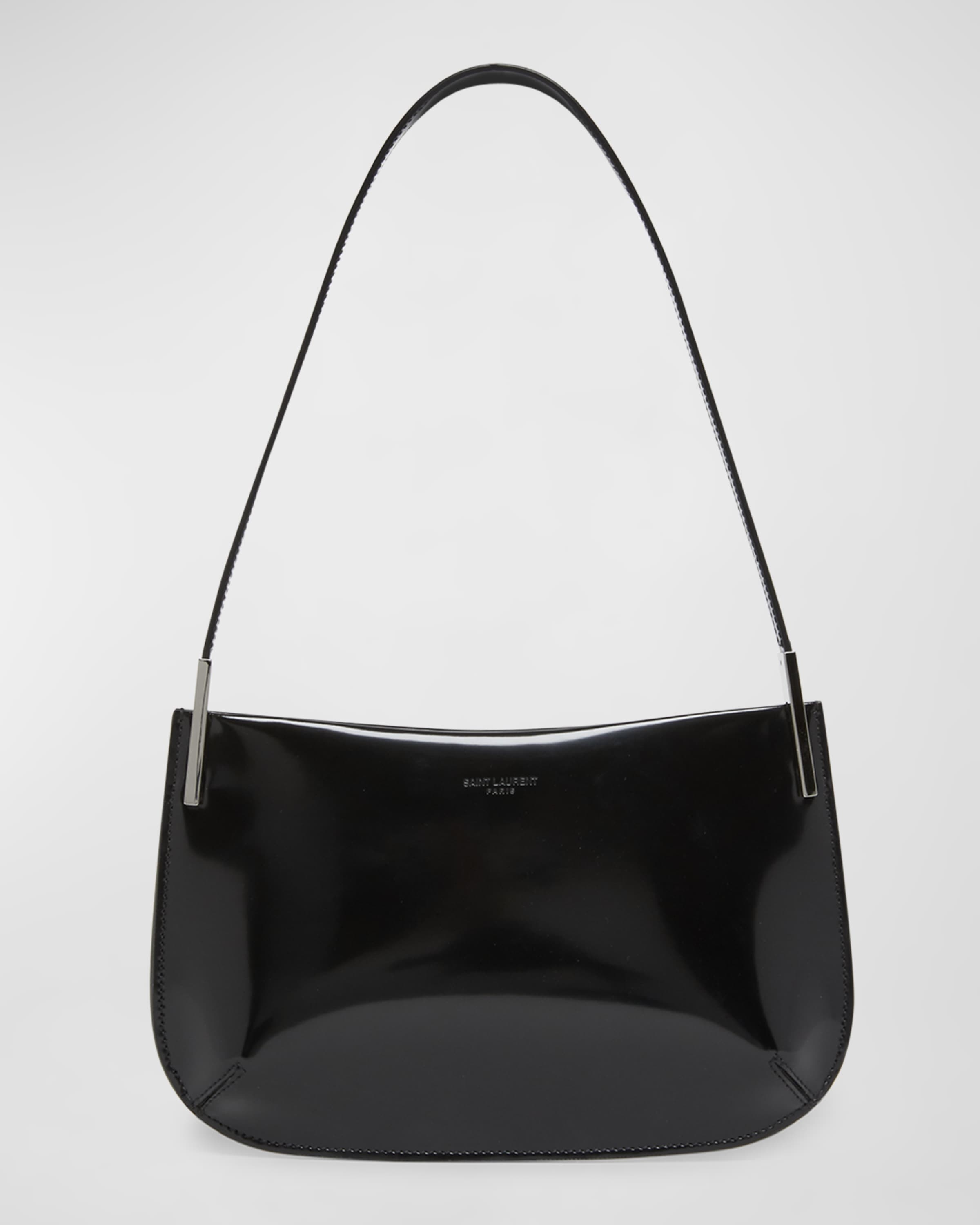 Mini Flat Shoulder Bag in Patent Leather - 1