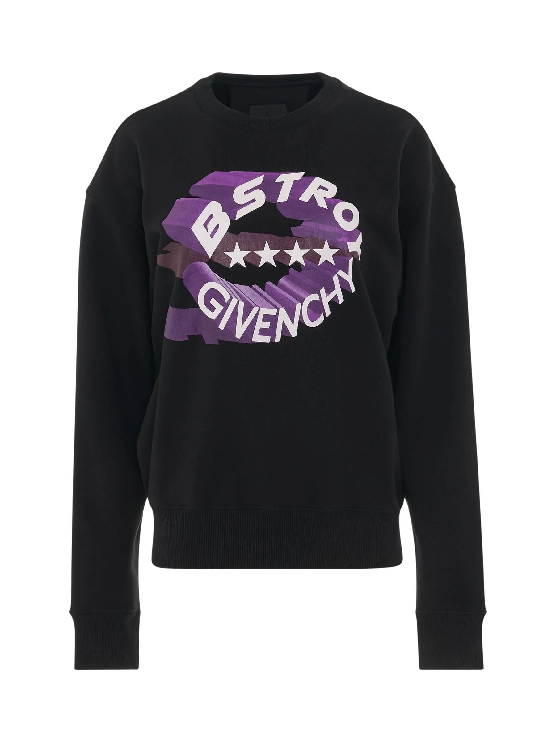 BSTROY Circle Logo Sweatshirt in Black - 1