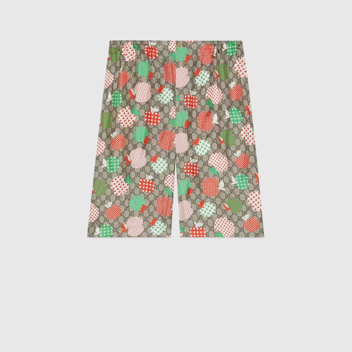 Men's Gucci Les Pommes silk shorts - 1