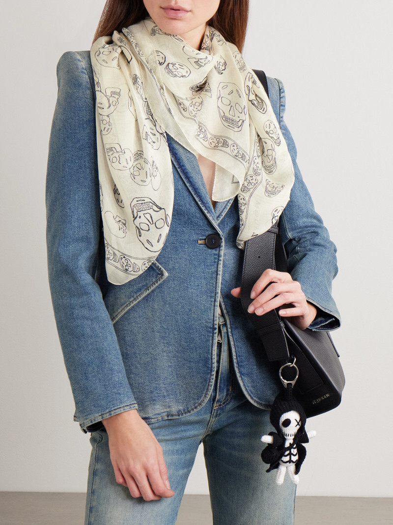 Alexander McQueen Printed Silk Scarf outlook