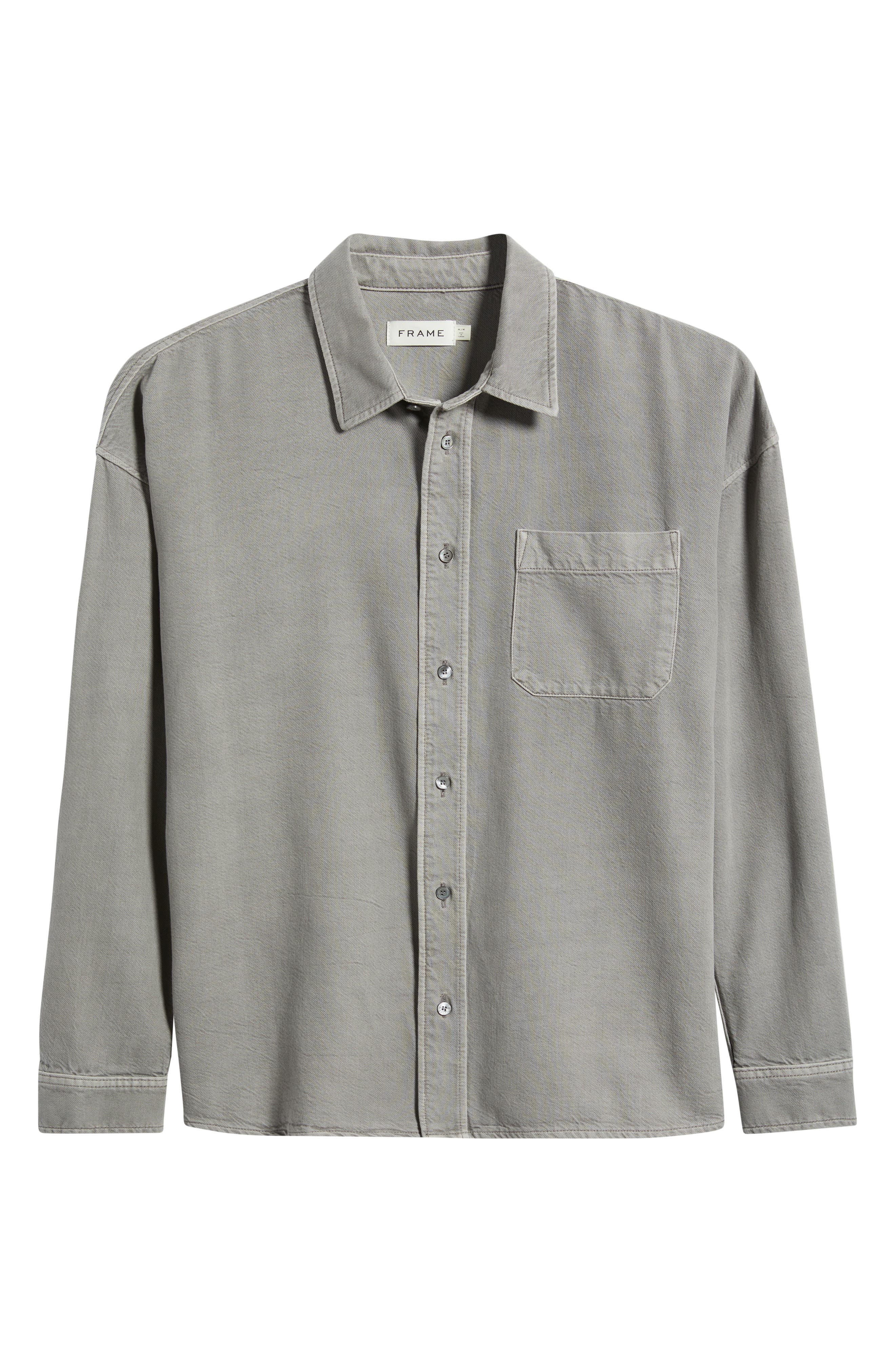 FRAME Modern Button-Up Shirt in Storm Grey at Nordstrom - 6