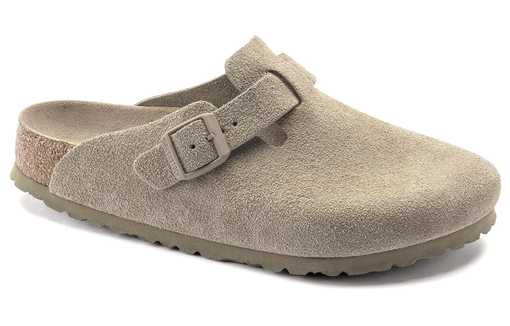 Birkenstock Boston Soft Footbed Narrow 'Suede Faded Khaki' 1019108 - 3