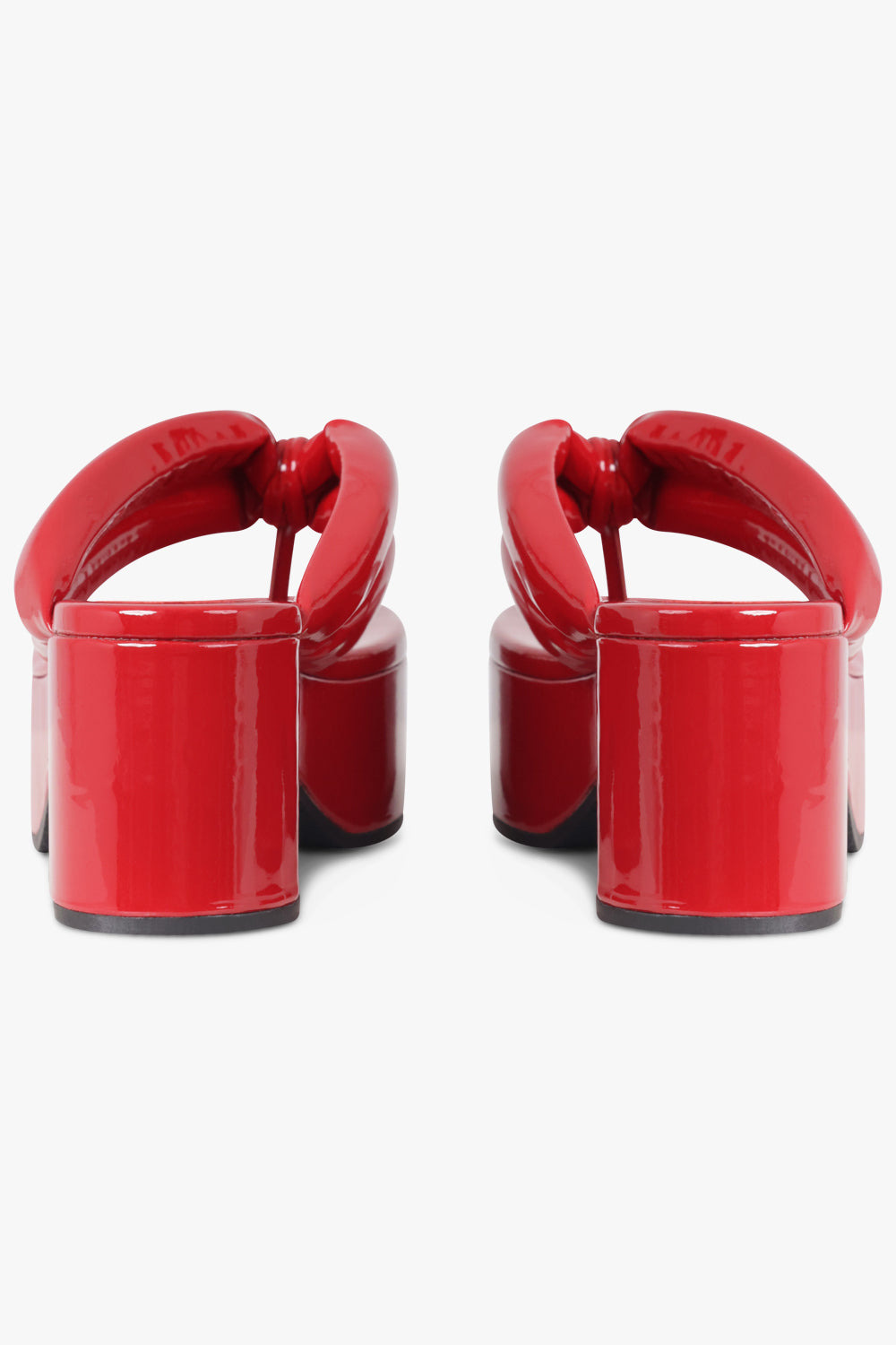 CHUNKY 60MM CLOG THONG | RED - 5