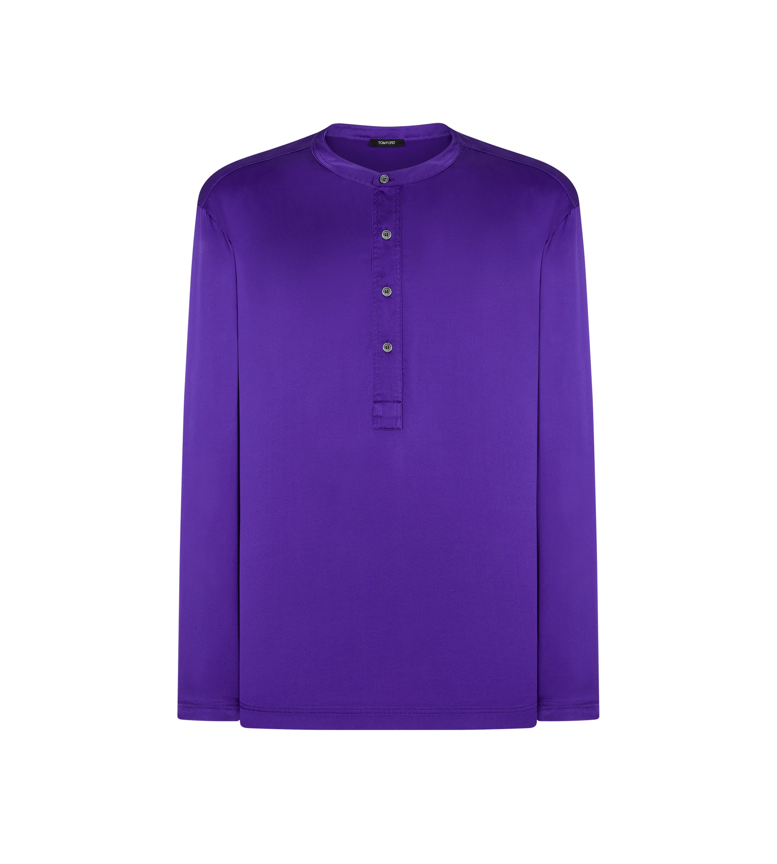 SILK PAJAMA HENLEY - 1