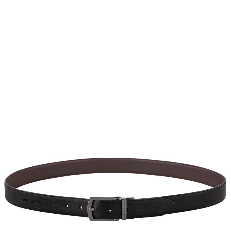 Longchamp sur Seine Men's belt Black/Mocha - Leather 1