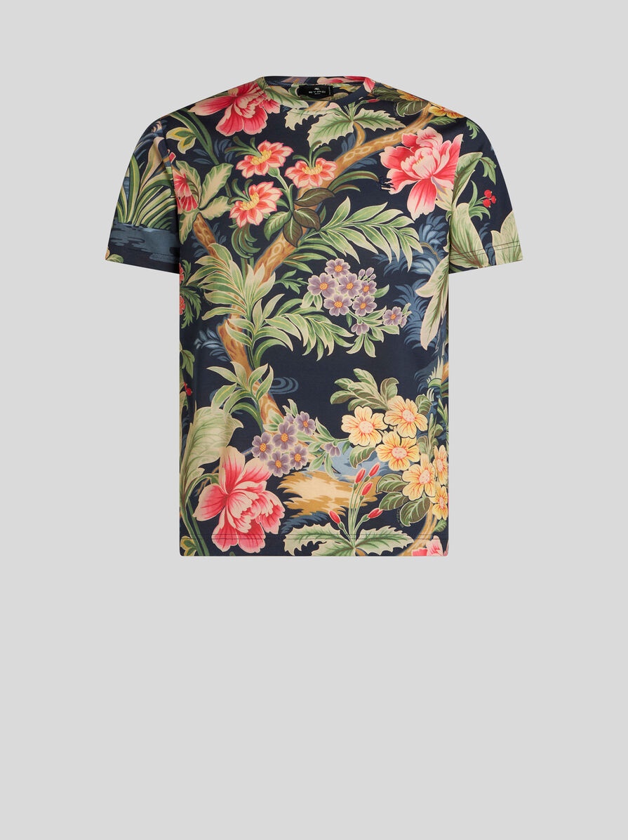 T-SHIRT WITH FLORAL PRINT - 1