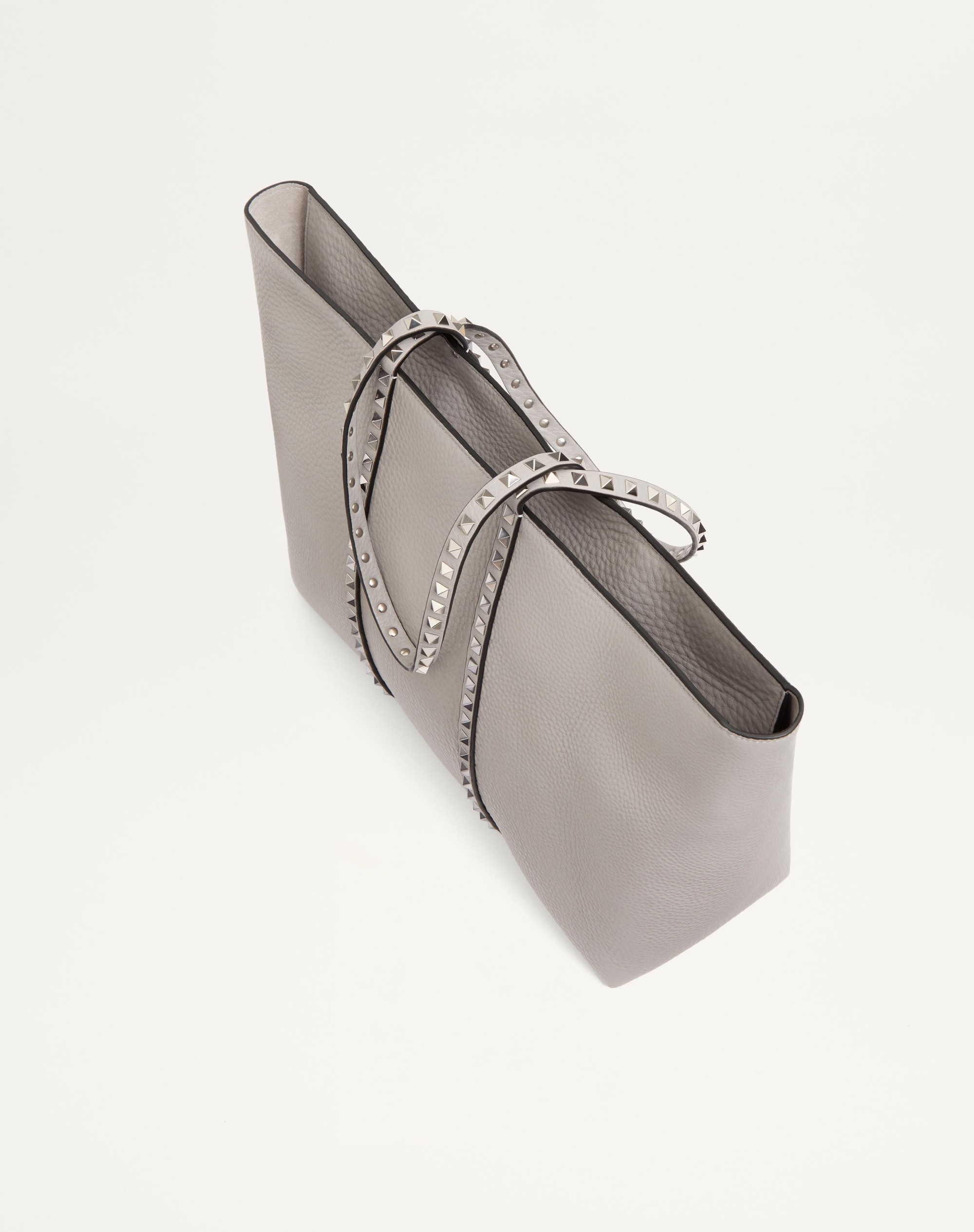 VALENTINO GARAVANI ROCKSTUD SHOPPING BAG IN GRAINY CALFSKIN - 6