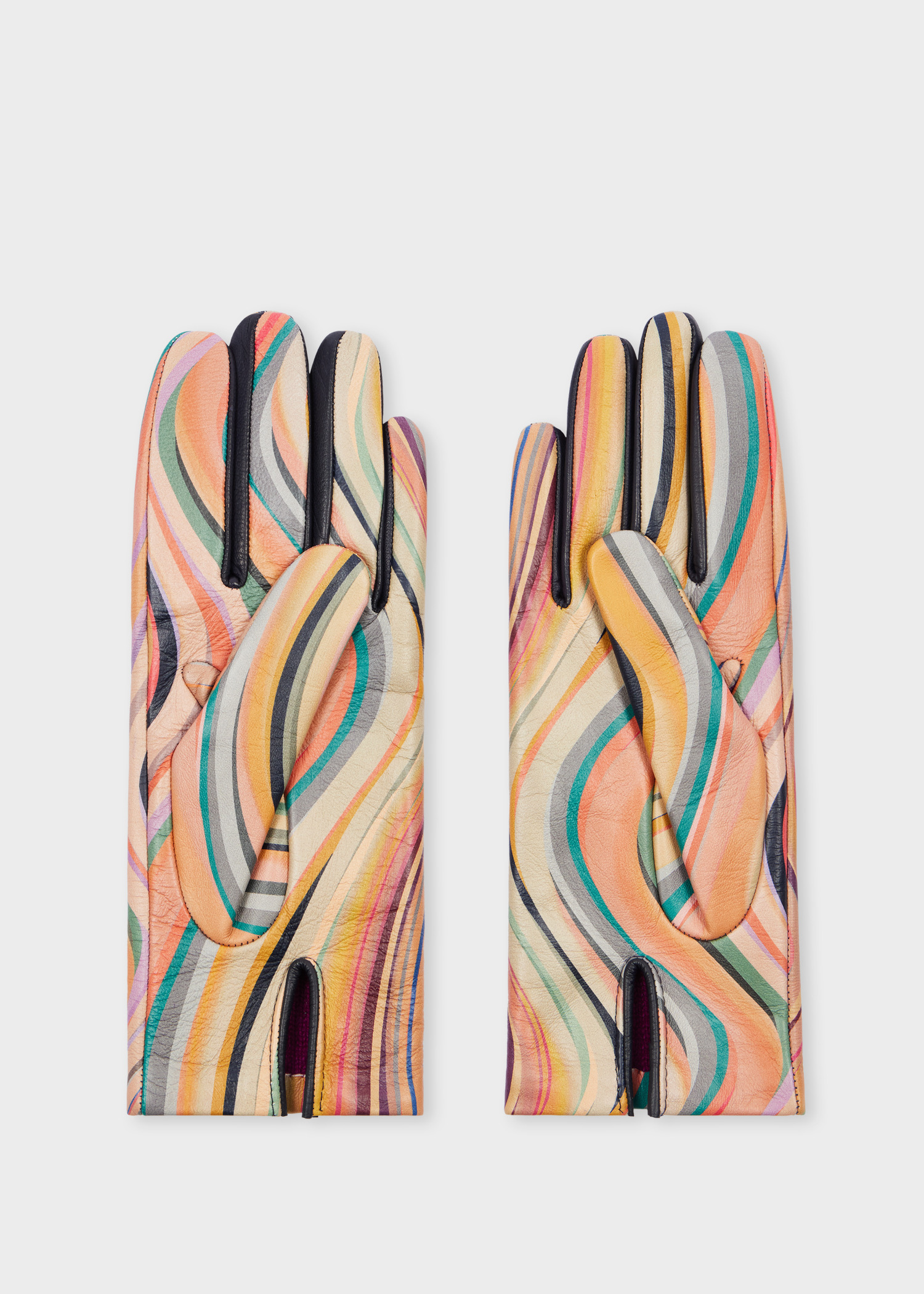 Women's 'Swirl' Leather Gloves - 2
