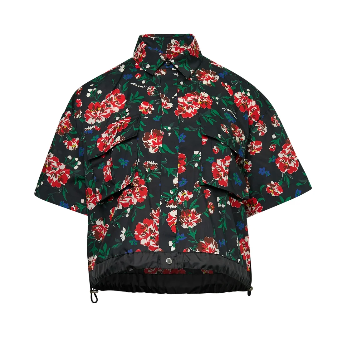 Floral Short Sleeve Shirt - 1