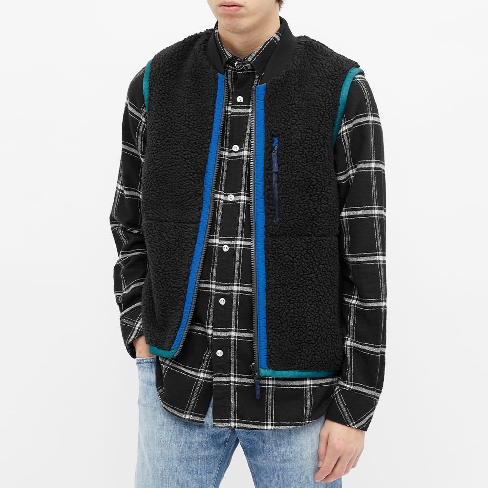 Paul Smith Reversible Sherpa And Nylon Fleece Gilet - 6