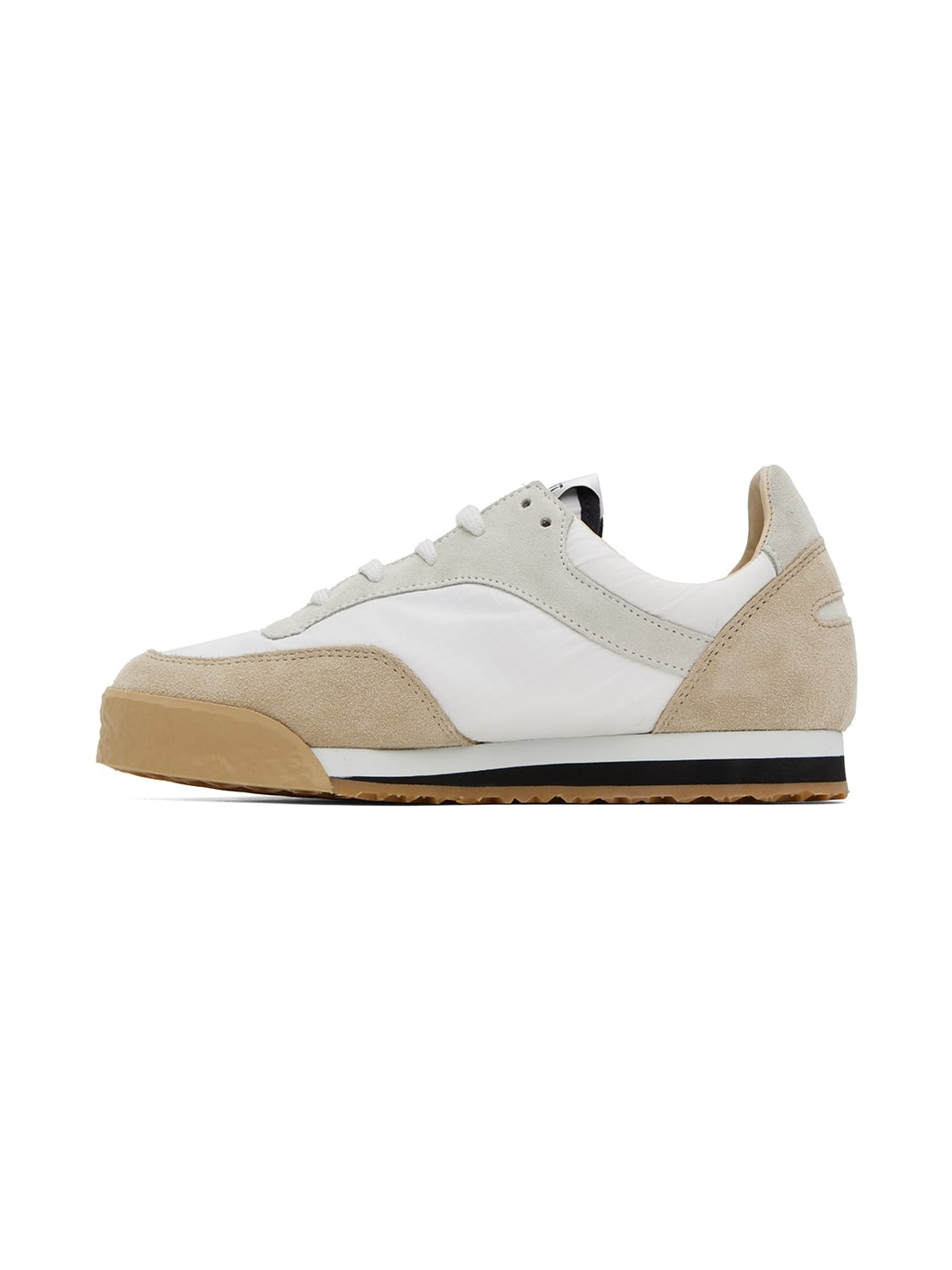 White & Beige Pitch Low Sneakers - 3