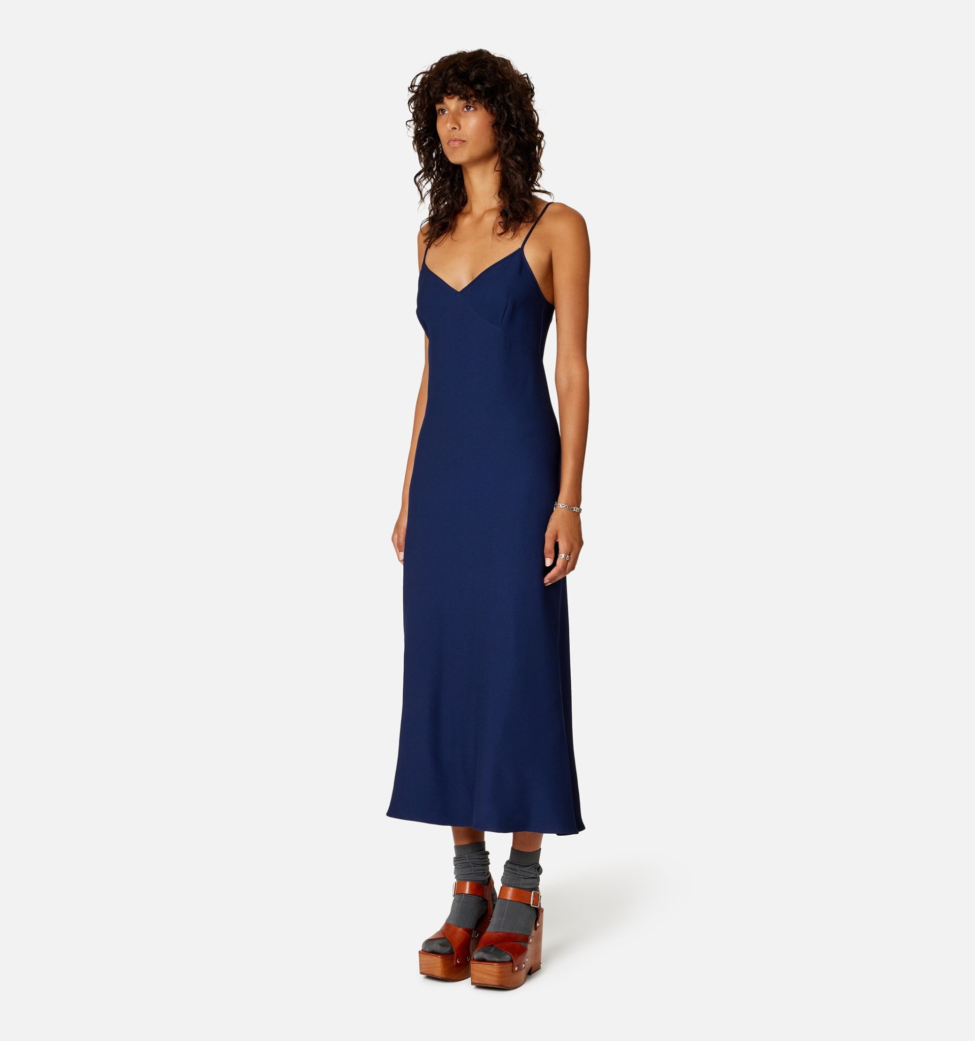V Neck Long Dress - 3
