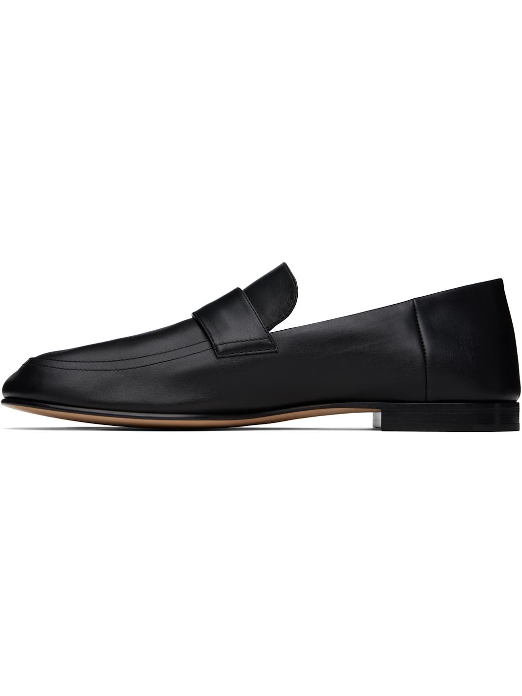 Black Classic Loafers - 3