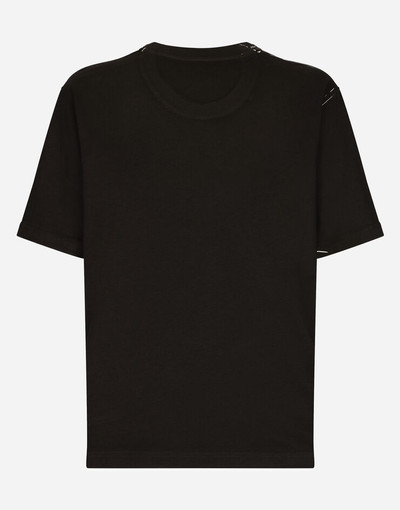 Dolce & Gabbana DG logo print cotton T-shirt outlook