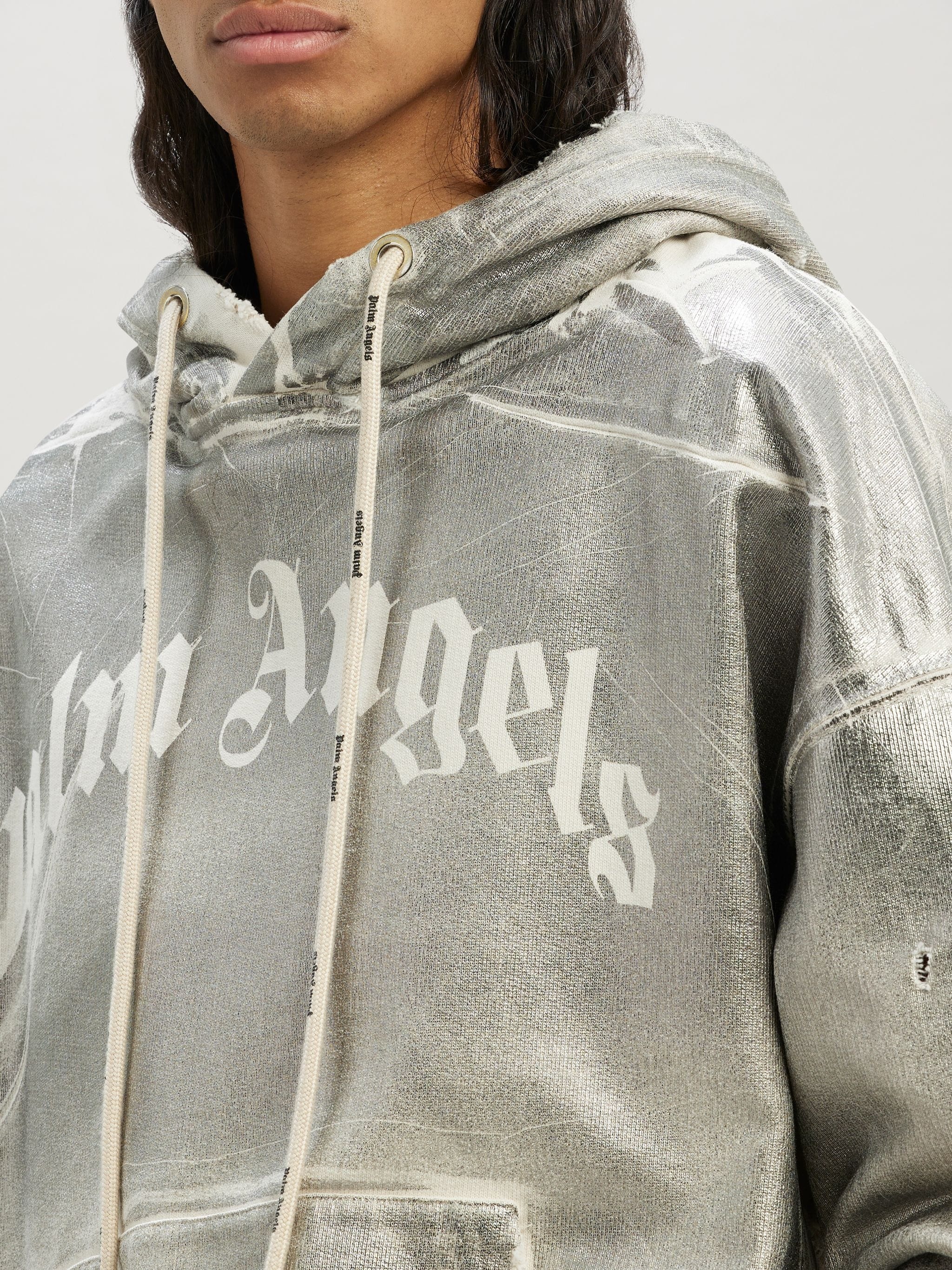 Palm Angels Metallic Hoodie REVERSIBLE