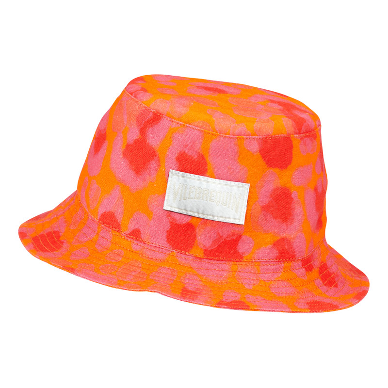 Linen Bucket Hat New Leopard 1
