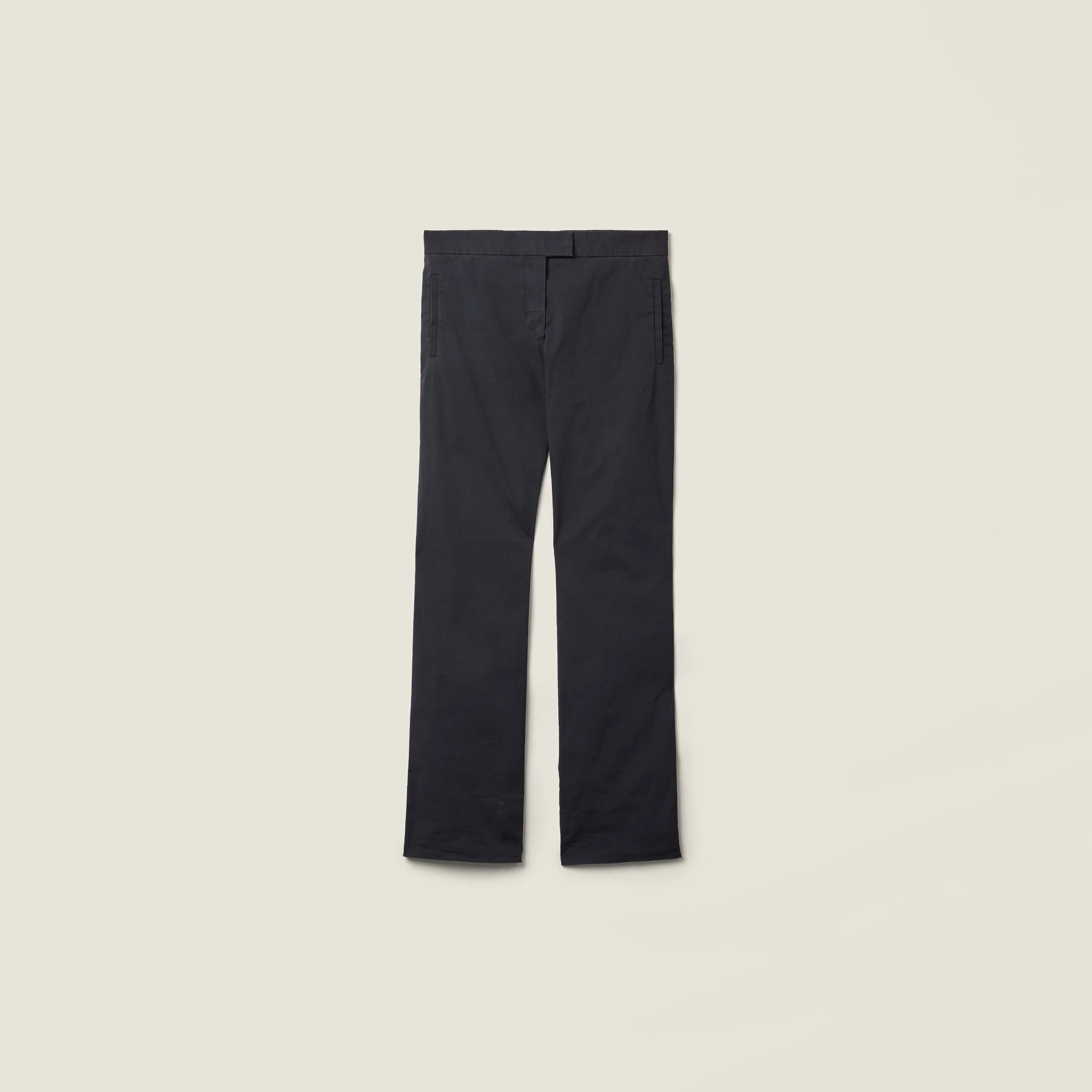 Stretch poplin pants - 1