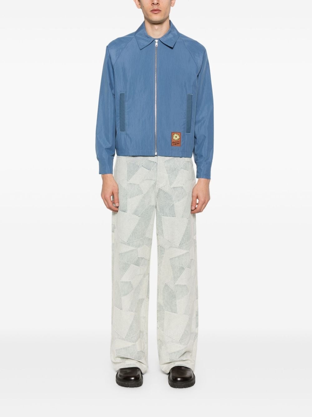 Floating Flower-patch bomber jacket - 2