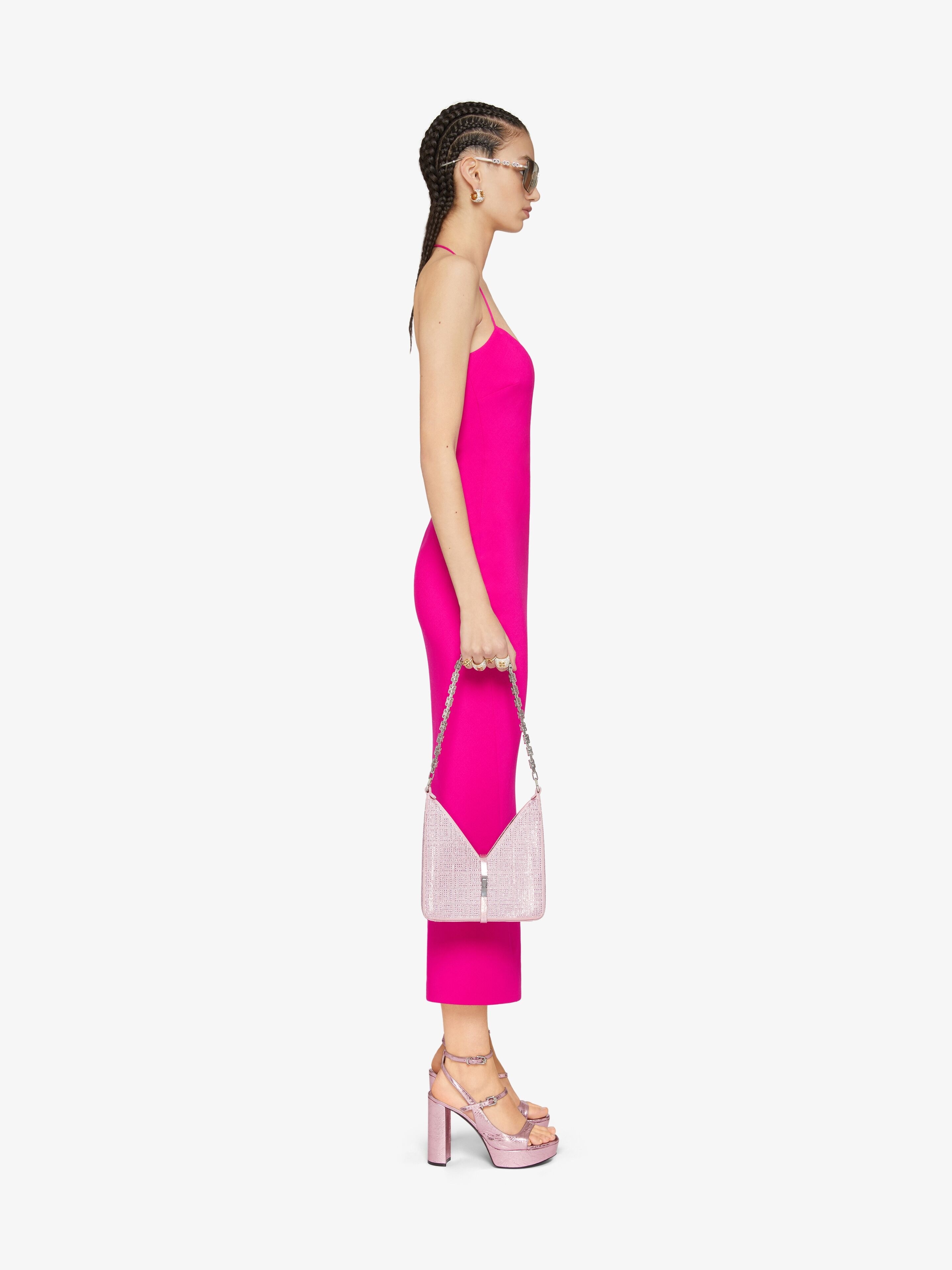 DRESS IN WOOL WITH PLUNGING NECKLINE - 3