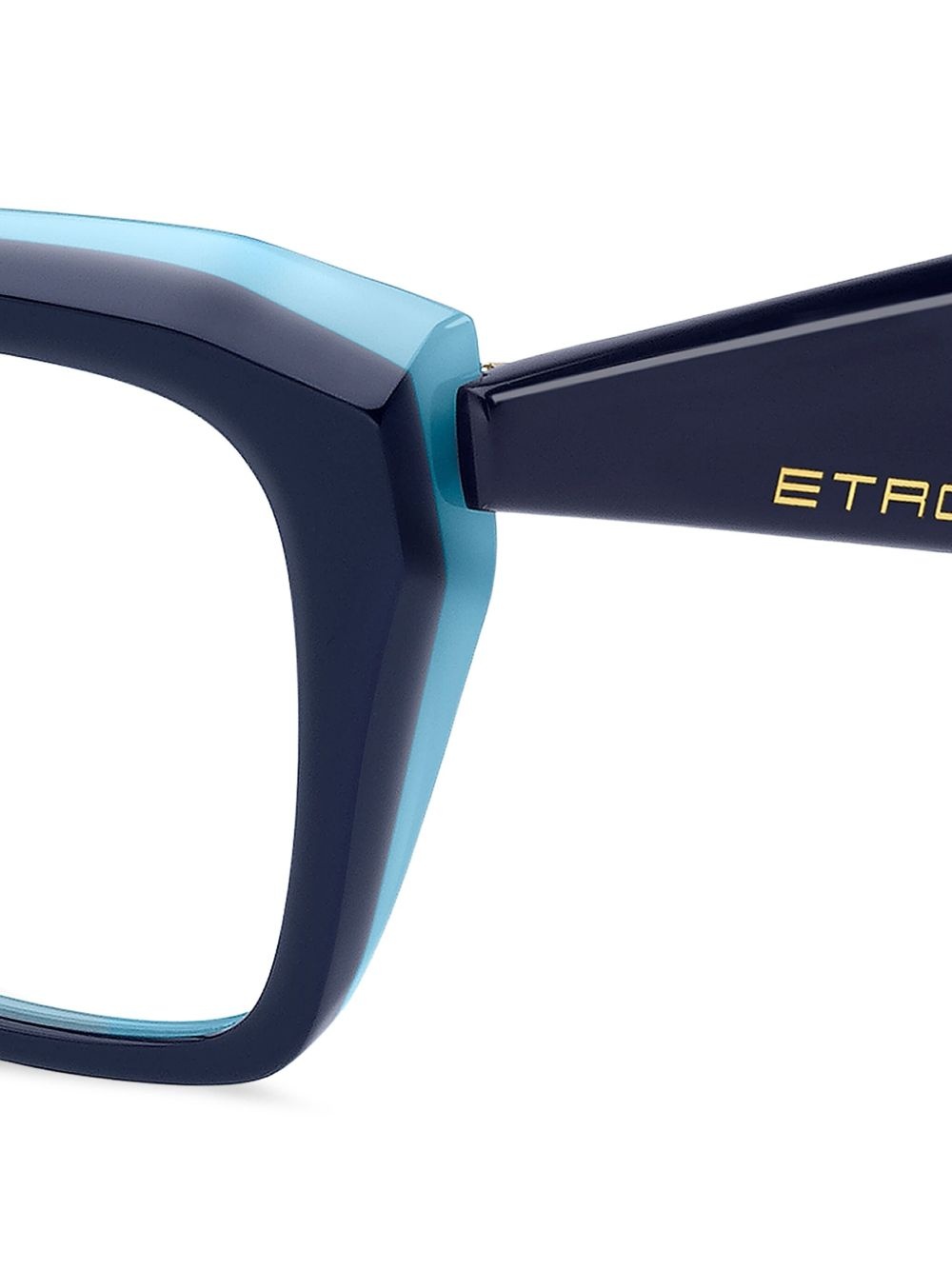 oversized angular-frame glasses - 3